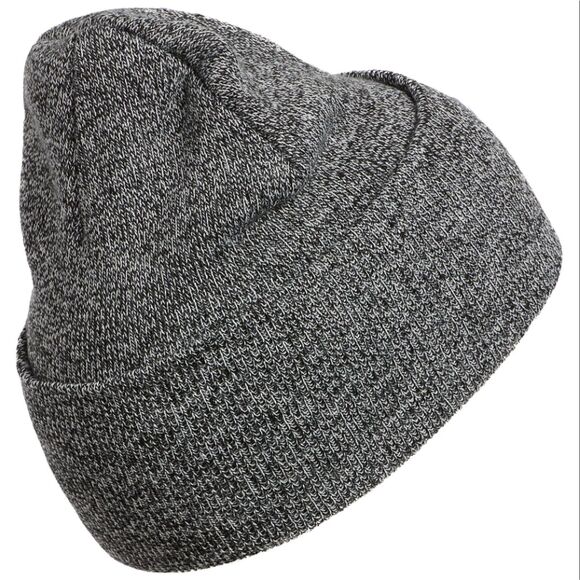 adidas Originals Men's OSFA Black White Tall Fit Utility Beanie Knit Hat - Picture 2 of 8